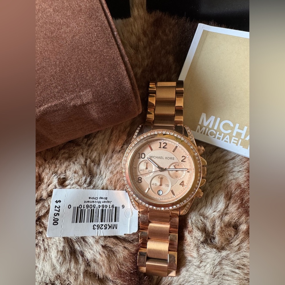MICHAEL KORS MK-5263 Ladies Rose Gold Stainless Steel Women’s Watch